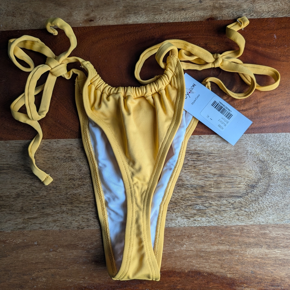 Yellow Ruffle Bikini Set - Picture 5 of 8